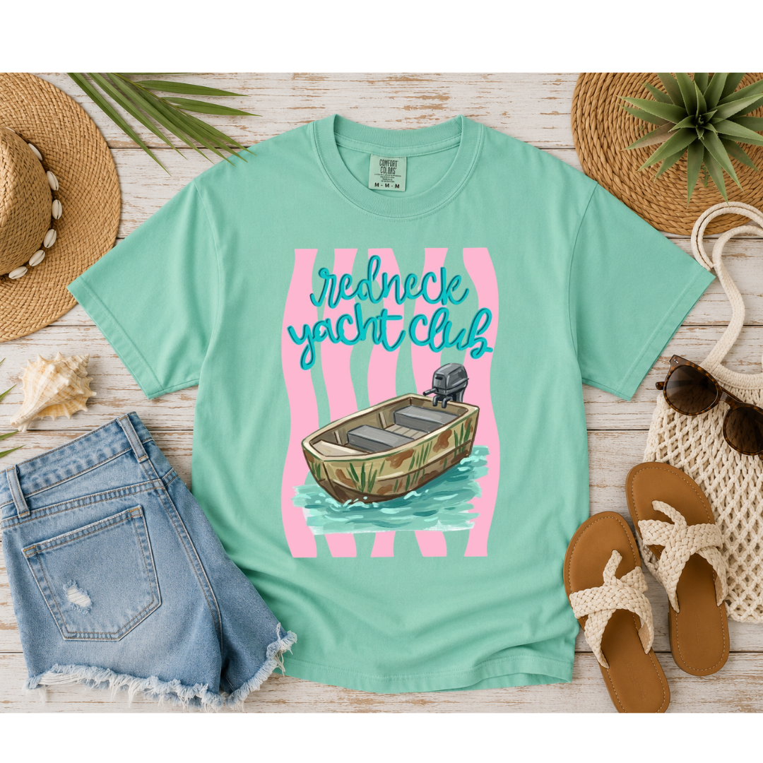 Redneck Yacht Club – Comfort Colors Tee