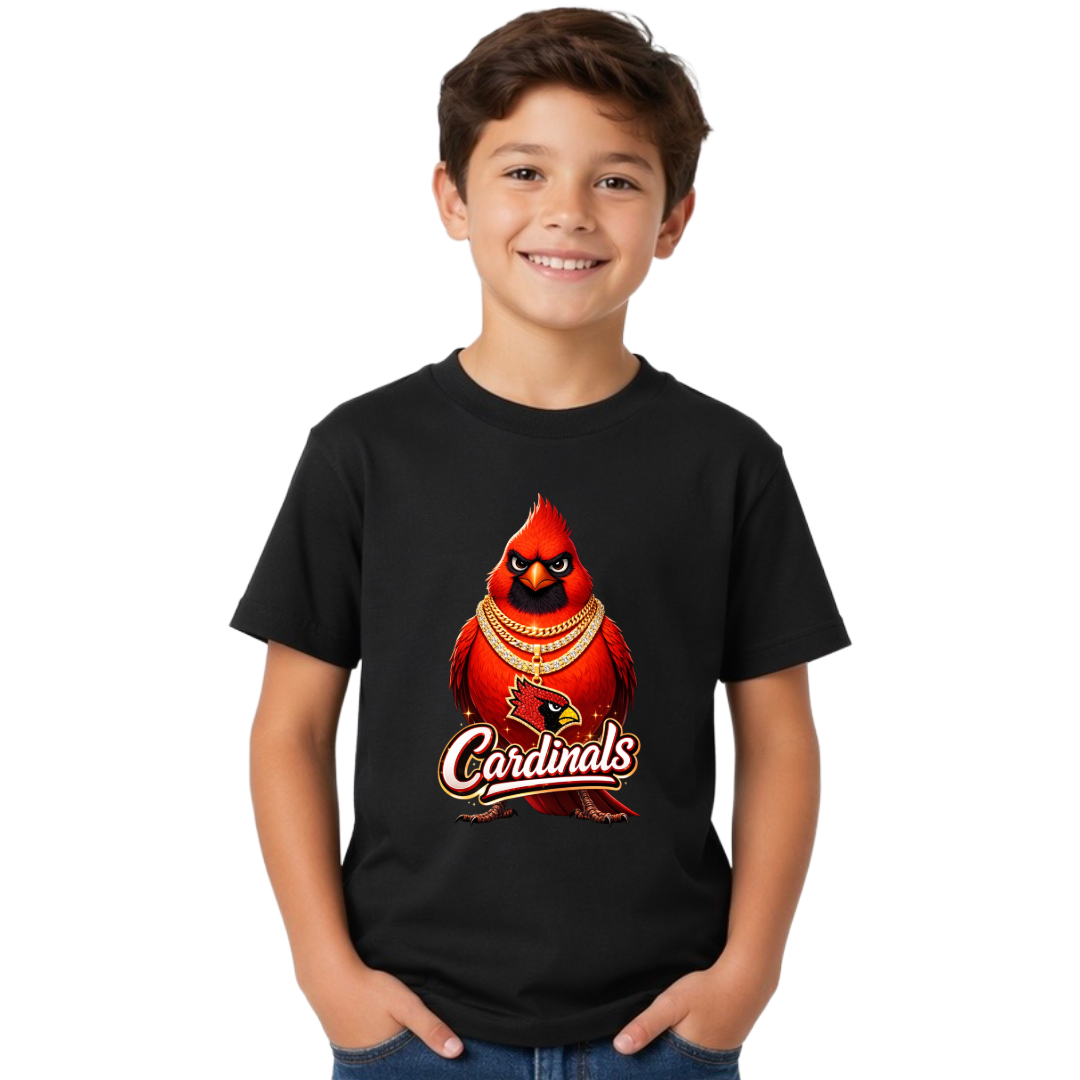 Cardinals Bling Mascot Youth Tee