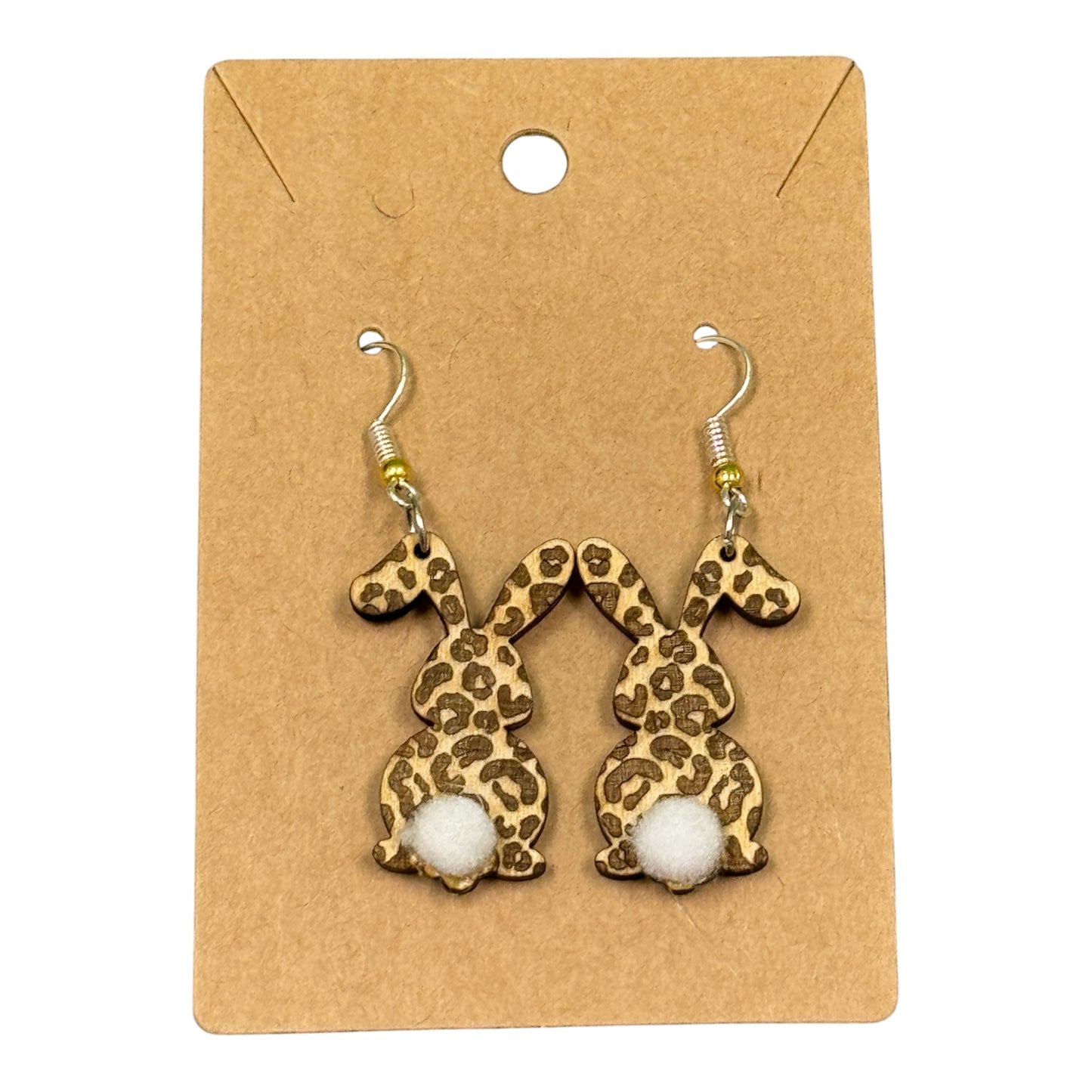 Leopard Bunny Earrings 🐰