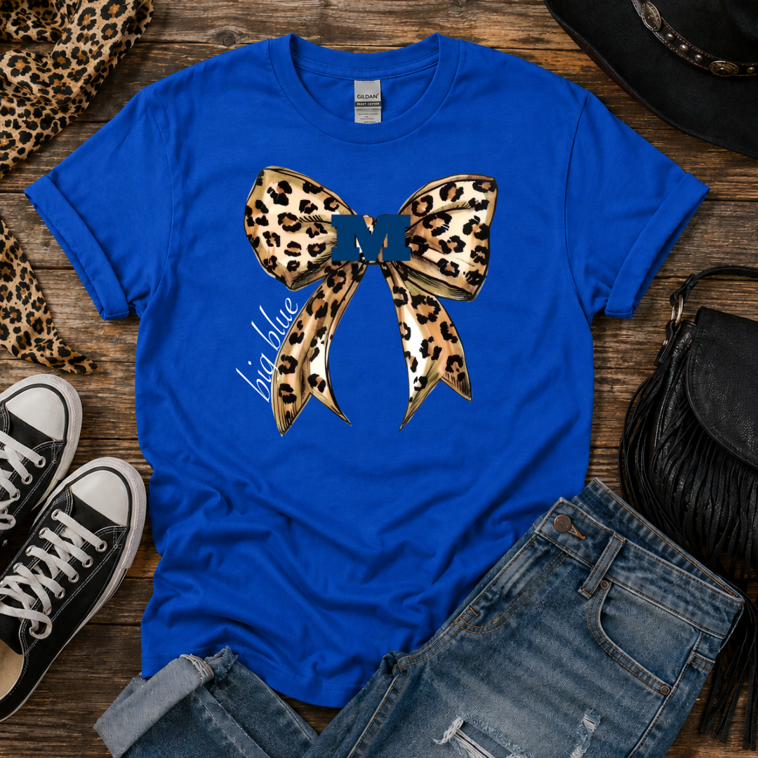 Leopard Bow School Spirit Tee