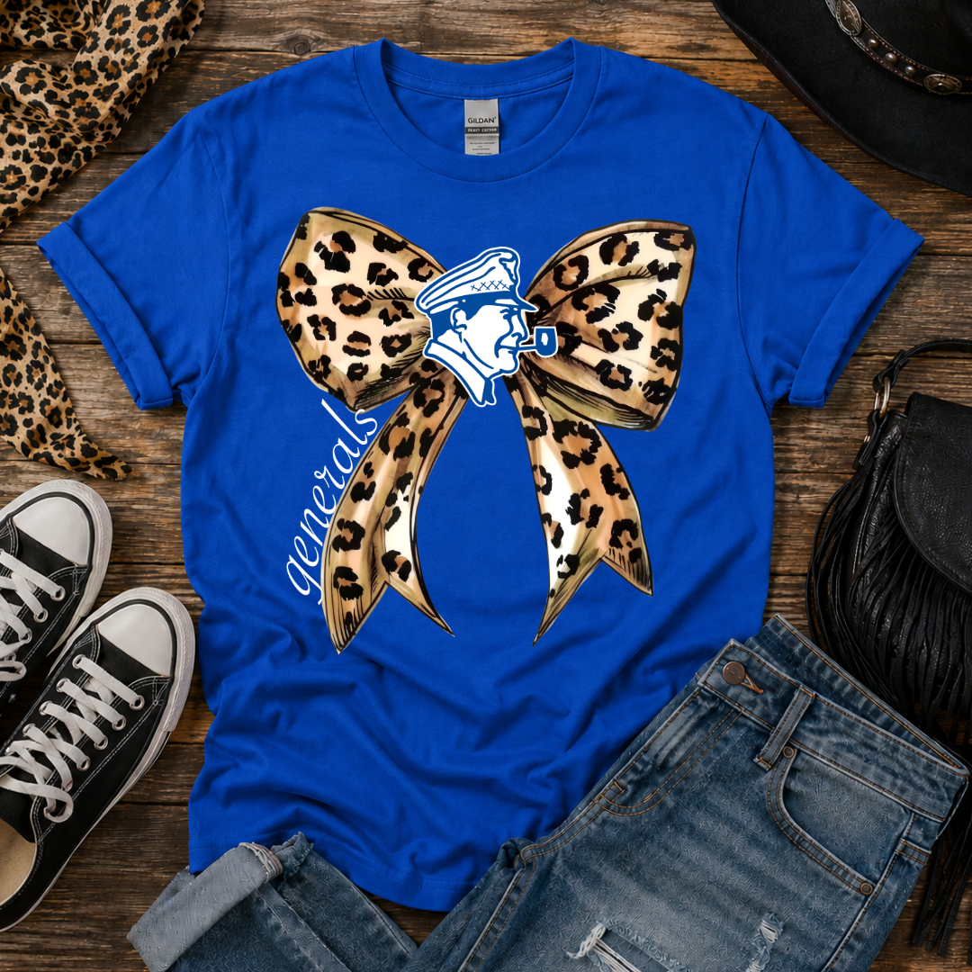 Leopard Bow School Spirit Tee