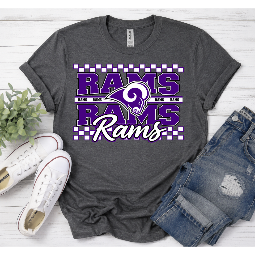 Checkered School Spirit Tee