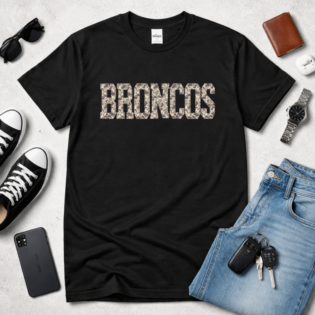 Custom Camo Varsity Tee – Any Name, Team, or School