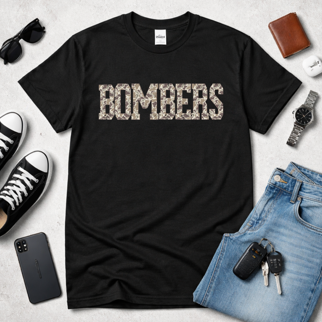 Custom Camo Varsity Tee – Any Name, Team, or School