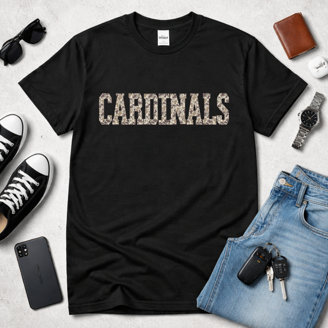 Custom Camo Varsity Tee – Any Name, Team, or School