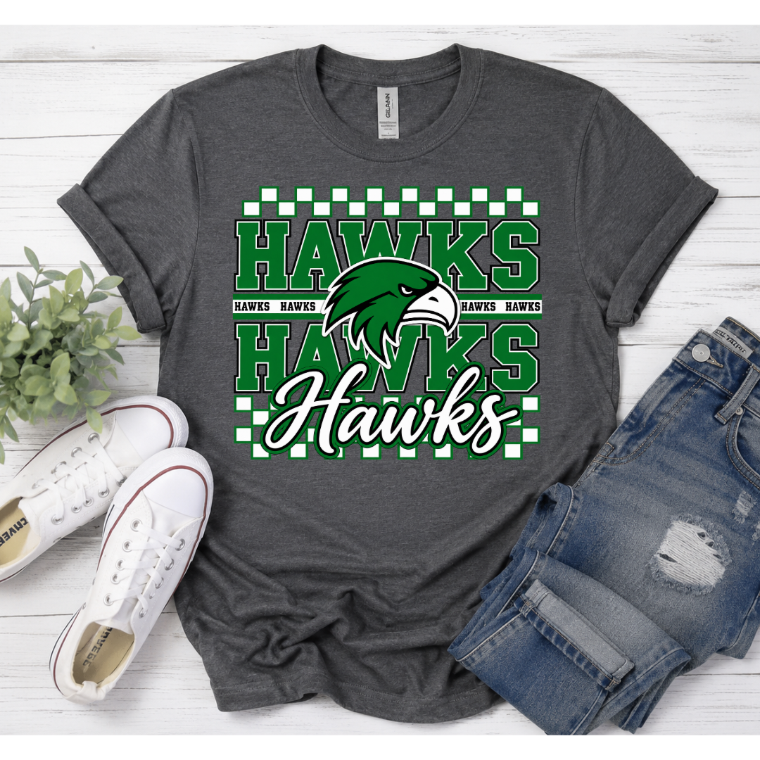 Checkered School Spirit Tee