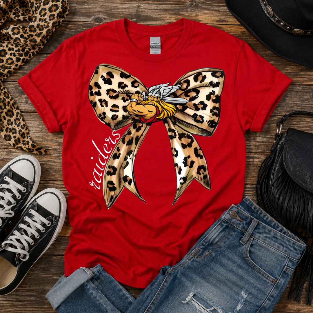 Leopard Bow School Spirit Tee