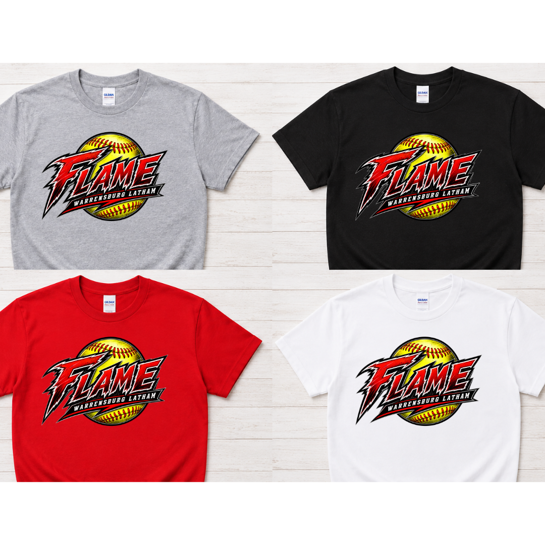 🔥 WL Flame Softball Tee