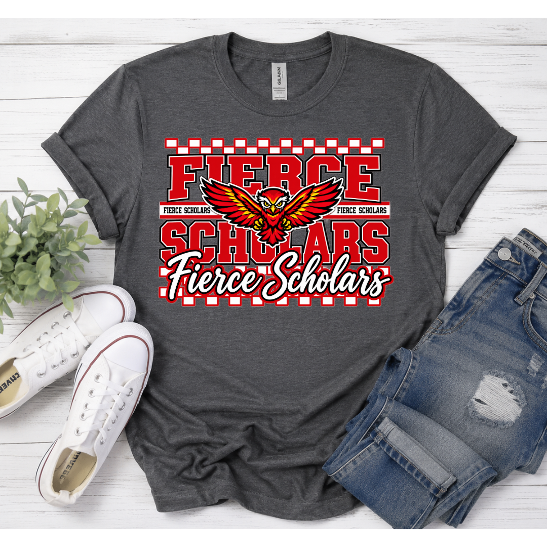 Checkered School Spirit Tee