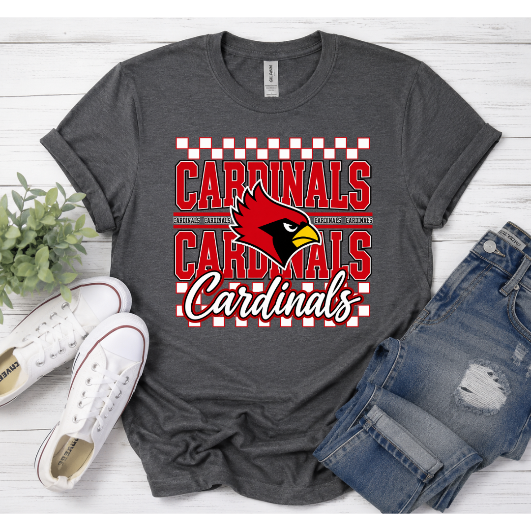 Checkered School Spirit Tee