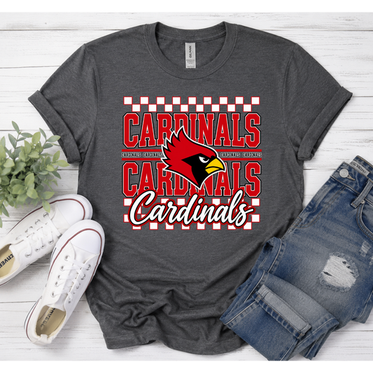 Checkered School Spirit Tee