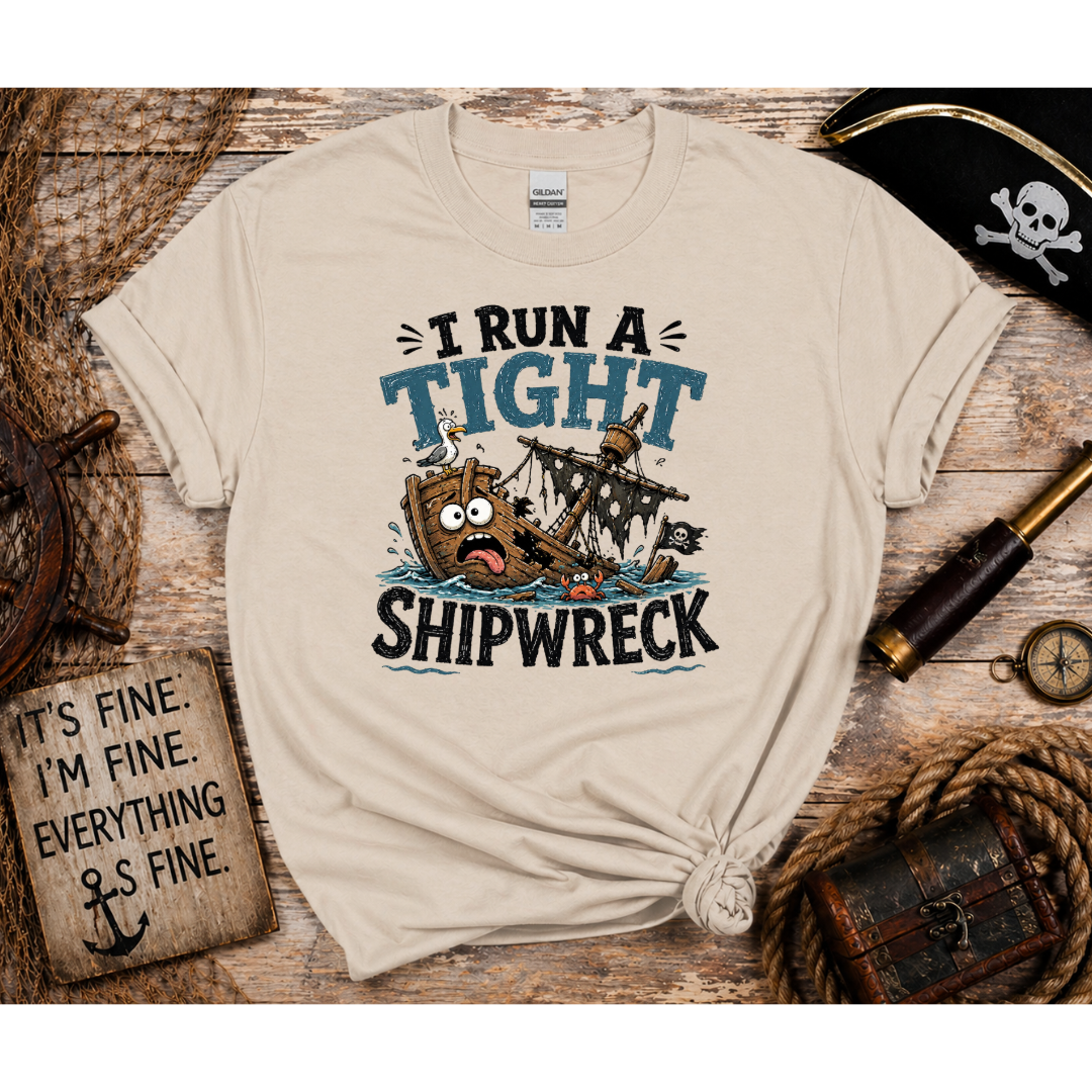 I Run a Tight Shipwreck Graphic Tee
