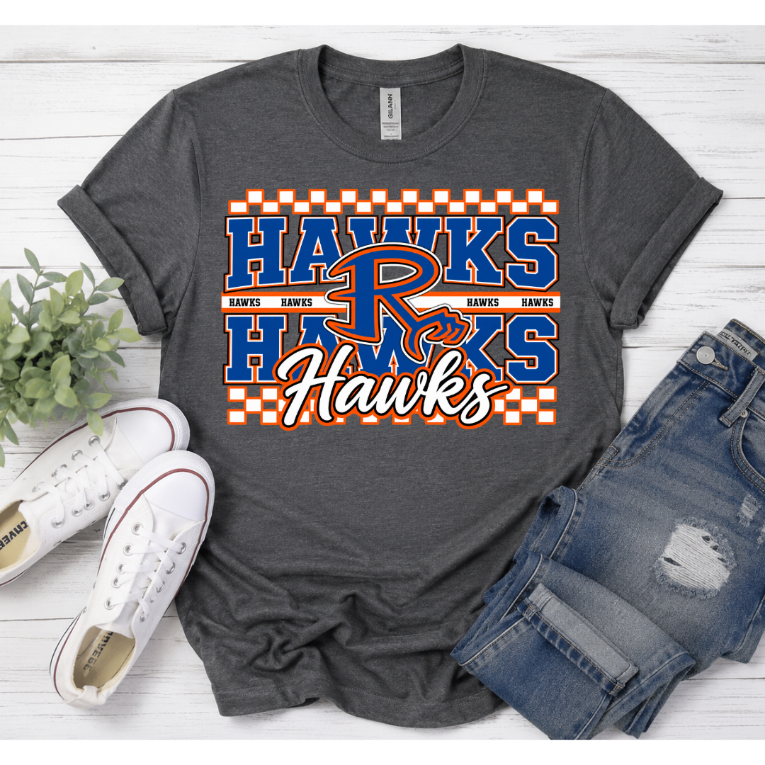Checkered School Spirit Tee