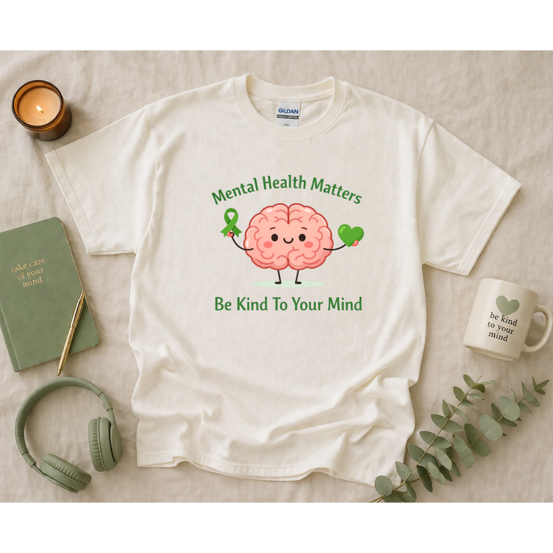 Mental Health Matters Tee – Be Kind To Your Mind Shirt
