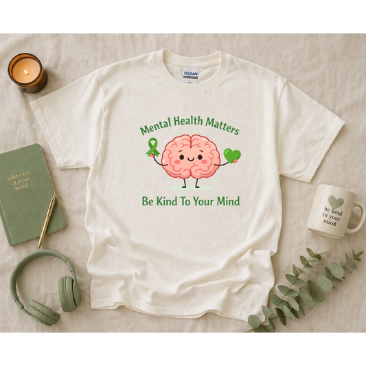 Mental Health Matters Tee – Be Kind To Your Mind Shirt