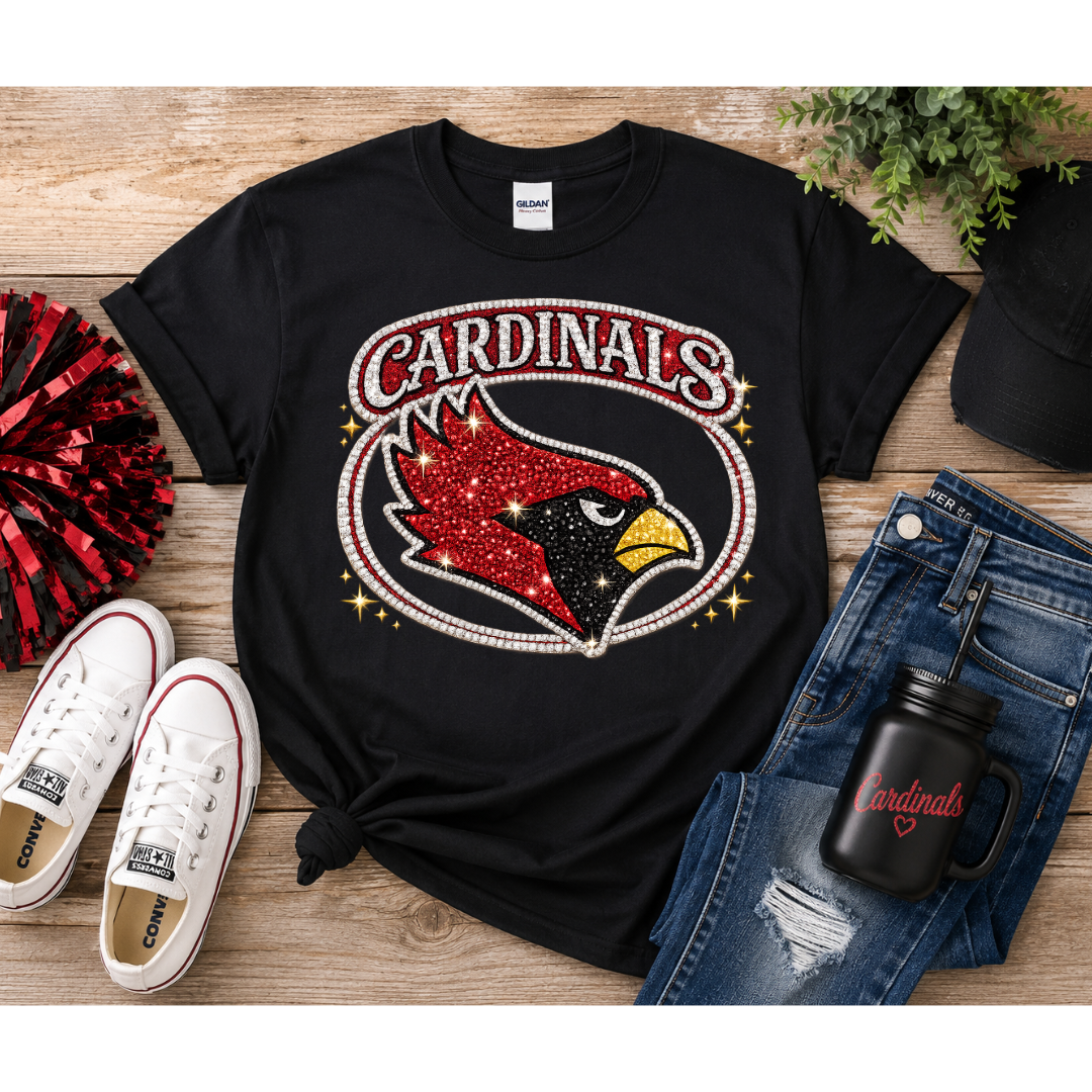 Bling Cardinals Spirit Tee