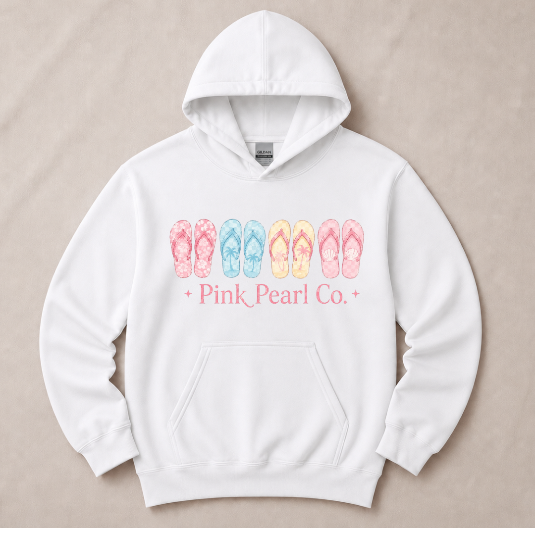 Pink Pearl Co. Flip Flop Graphic