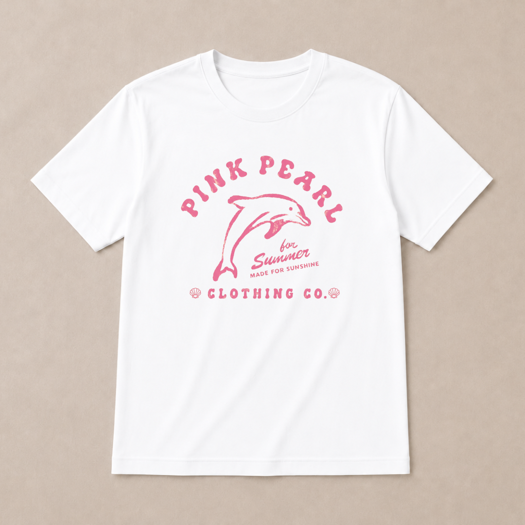 Pink Pearl Dolphin T-shirt