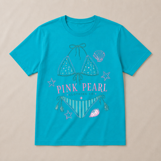 Pink Pearl Clothing Co. Bikini T-shirt