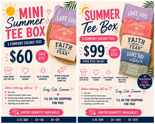SUMMER TEE BOX COLLECTION ☀️