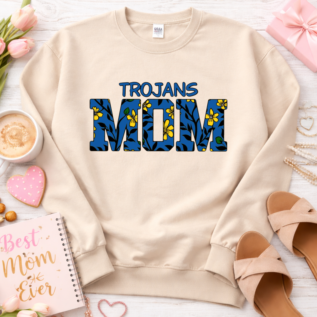 Custom School Spirit MOM Tee / Crewneck