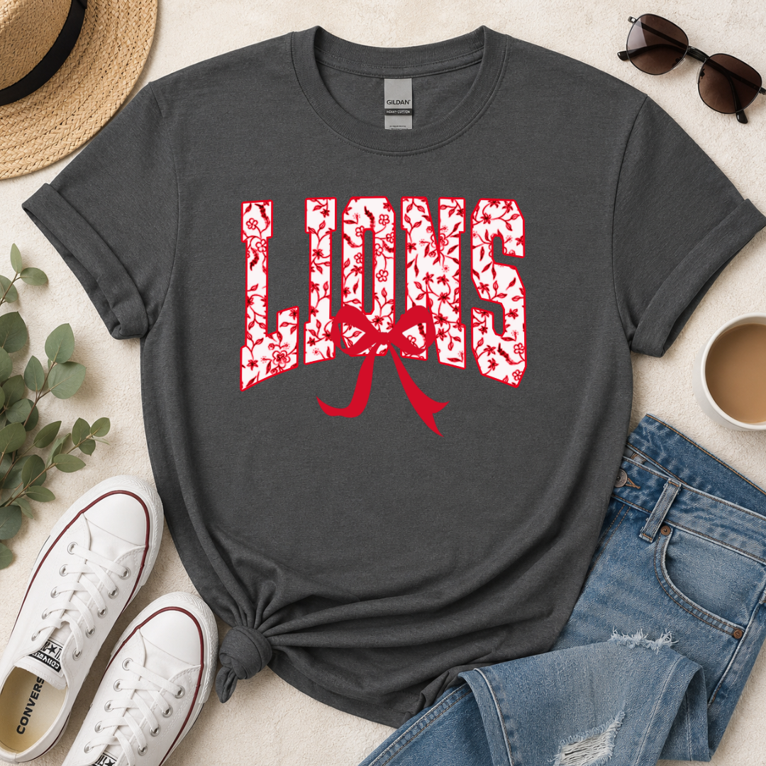 Custom School & Team Floral Bow Spirit Tee