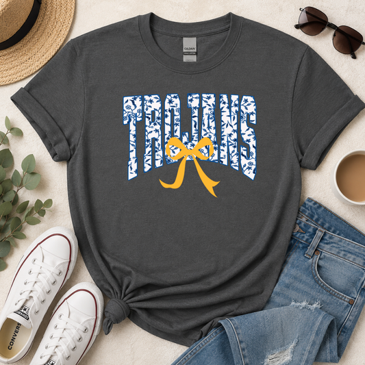 Custom School & Team Floral Bow Spirit Tee