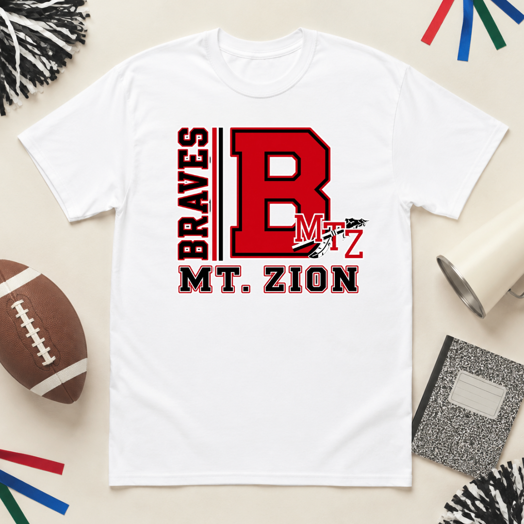Big Letter School Spirit Tee